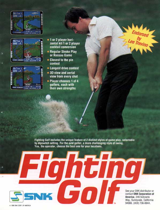 Fighting Golf (US) Game Cover